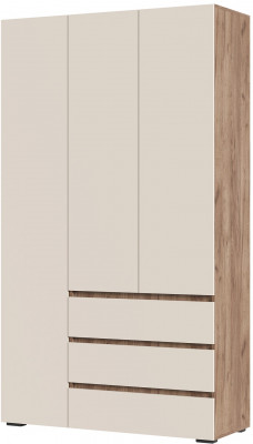 Хелен ШК 06 Шкаф 3х створчатый (1200х2080х460) кашемир/дуб крафт табачный