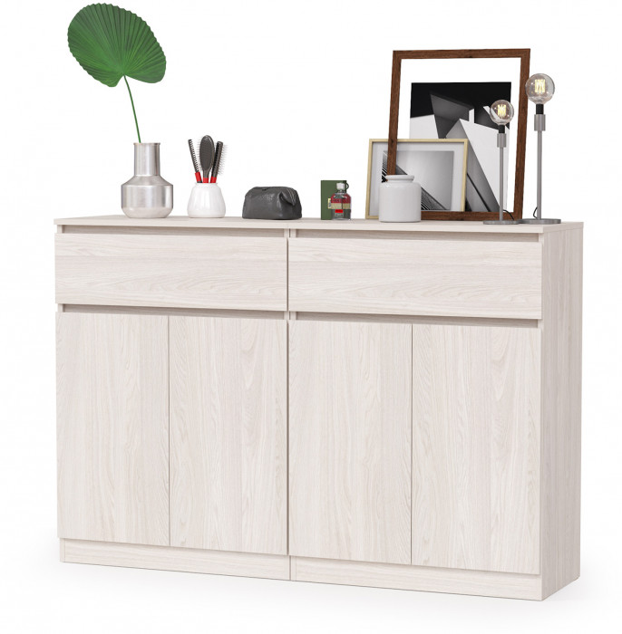 КР100 Ника прихожая 13.317.03 Комод + 13.317.03 Комод, цвет ясень анкор светлый, ШхГхВ 144х38,1х97,7 см.