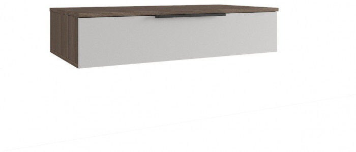 МС Роза Тумба подвесная (Ройс)+ ручка скоба (Орех Франклин карамель/Графит скин)