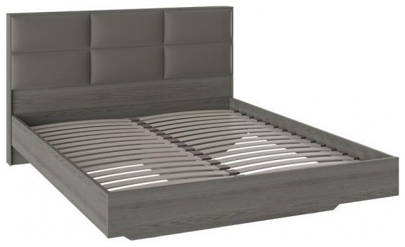 Либерти СМ-297.01.001 Кровать с мягкой спинкой (1600) (Хадсон/Ткань Грей)