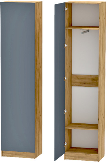 Иннэс-10 Пенал, Дуб Крафт Золотой\Графит