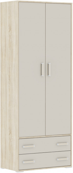 Шкаф 2-х створчатый Бланка, Дуб сонома/Кашемир