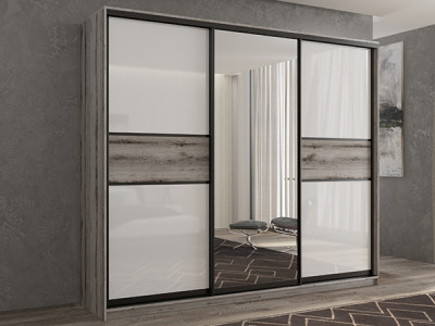 Шкаф-купе Кааппи 10 Эвок Окаменелый 210х45х230 см