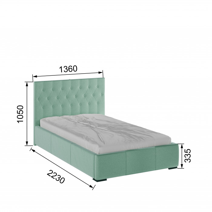 Октавия Кровать интерьерная 120 атлантида ромб, ПМ