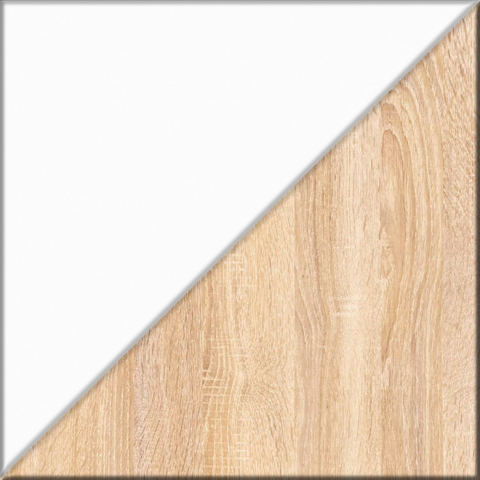 Прихожая П-6-500 Пенал + Пенал, цвет дуб сонома/фасады МДФ белое дерево фрезеровка прованс, ШхГхВ 60х50х210 см., универсальная сборка