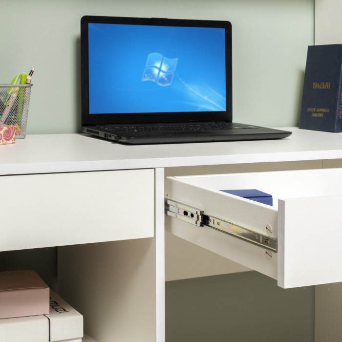 Стол компьютерный Комфорт 12.77F + Стол компьютерный Комфорт 12.77F, цвет дуб крафт золотой, ШхГхВ 200х49,8х147 см., универсальная сборка