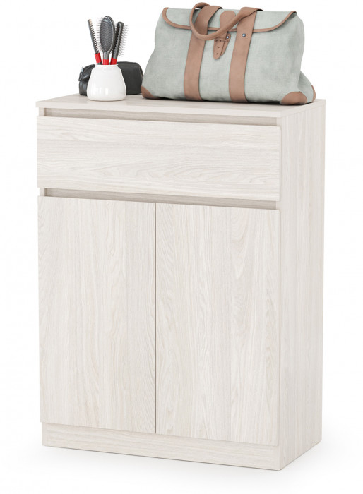 КР100 Ника прихожая № 20, цвет ясень анкор светлый, ШхГхВ 125,8х38,1х207,9 см., универсальная сборка