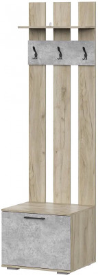 мс для прихожей Бостон ВШ-2 дуб крафт серый/бетонный камень