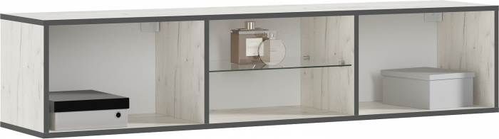 Норд Модульная Гостиная, вариант №1, Дуб крафт белый/Дуб крафт белый