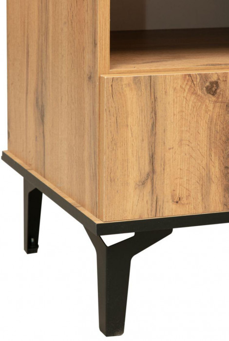 Тумба под ТВ Либерти 51.06 (опора h150) Дуб вотан/Черный