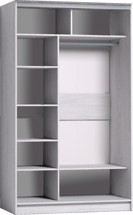 Шкаф-купе с зеркалом Strike 1200 Ясень Анкор светлый