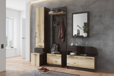 Модульная прихожая Денвер, набор 2, Венге/Дуб делано