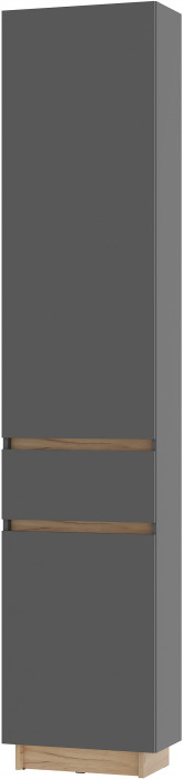 Шкаф стеллаж "Багира" ШК-16 Крафт/Графит