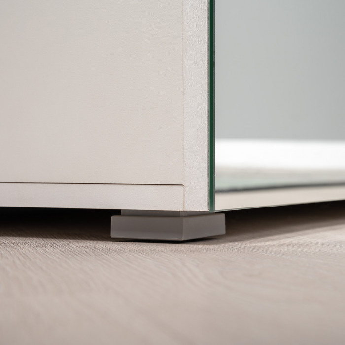 Октава Прихожая 21, цвет белый шагрень/дуб крафт золотой/фасады МДФ белый шагрень, ШхГхВ 161,5х35,4х197,6 см., универсальная сборка