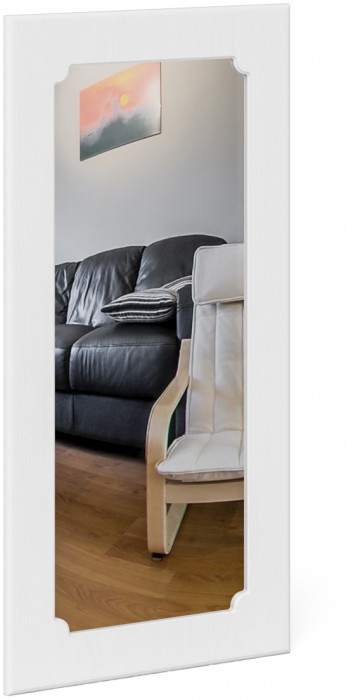 Прихожая П-6 Компоновка № 23, цвет дуб сонома/фасады МДФ белое дерево фрезеровка прованс, ШхГхВ 80х35х210 см., универсальная сборка