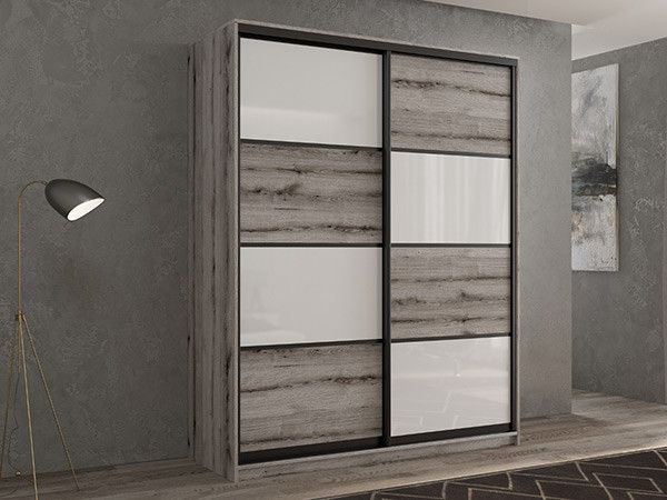Шкаф-купе Кааппи 14 Эвок Окаменелый 110х60х230 см