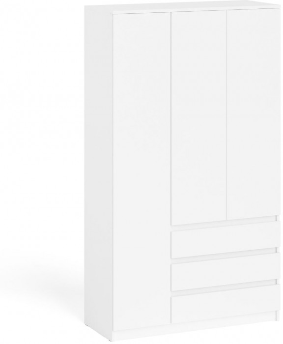 Мори Шкаф МШ1200.1, цвет белый, ШхГхВ 120,4х50,4х209,6 см., НЕ универсальная сборка