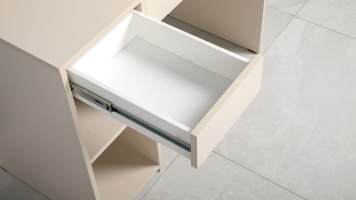 Стол компьютерный Комфорт 12.77F, цвет сатин, ШхГхВ 100х49,8х147 см., универсальная сборка