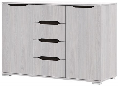 ВАЛЕНСИЯ КМ 012 комод со створками (1,2х0,83х0,45) дуб анкор