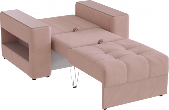 Кресло-кровать "Доро", Пыльная роза/МДФ пудра