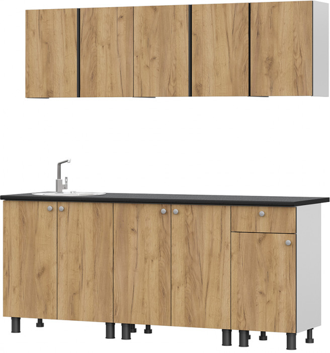 Кухонный гарнитур КГ 1 2.0 м, Дуб золотой