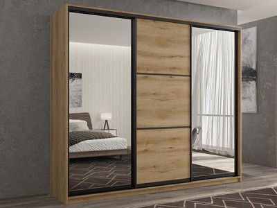 Шкаф-купе Кааппи 3 Эвок Прибрежный 240х60х230 см